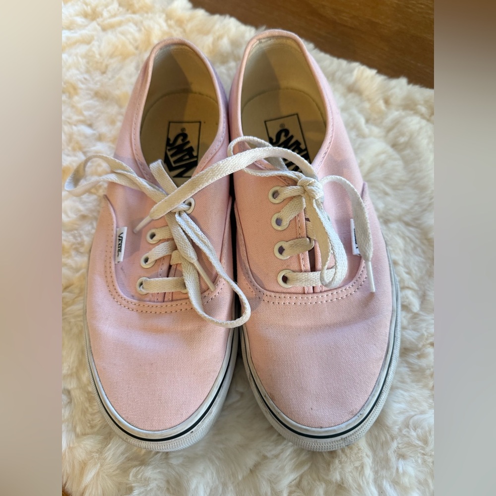 Vans Pink Low-Top Canvas Sneakers